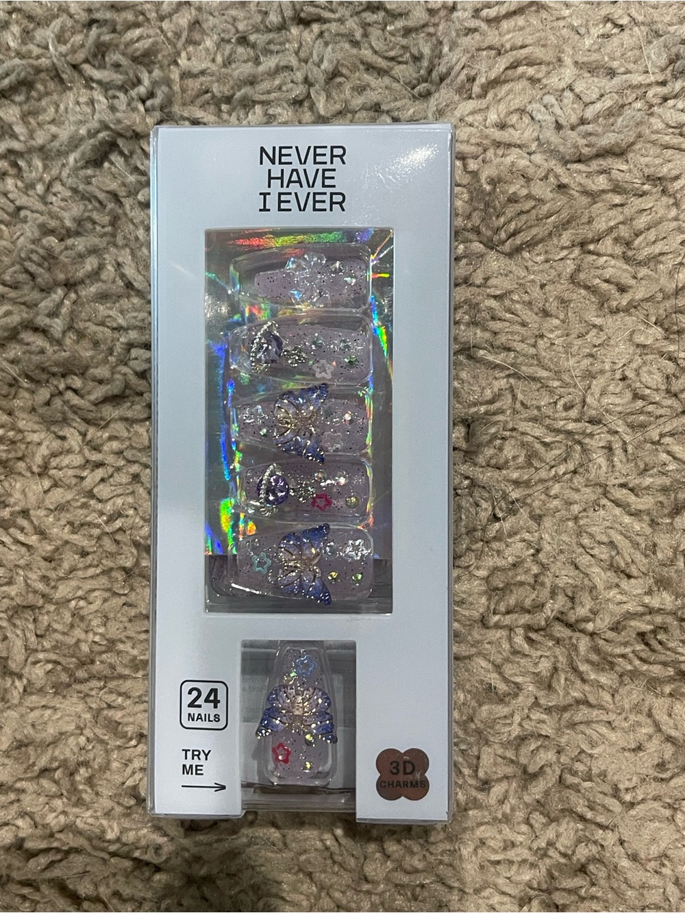 KISS Majestic & Assorted Press-On Nail Sets - Pink, Peach, Clear, Glitter BUNDLE - Picture 12 of 13